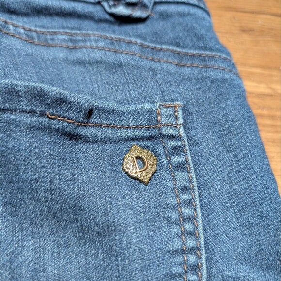 Democracy Ab Solution Jeans Womens Size 10 Blue Denim Elastic Waist Medium Wash - Picture 8 of 13